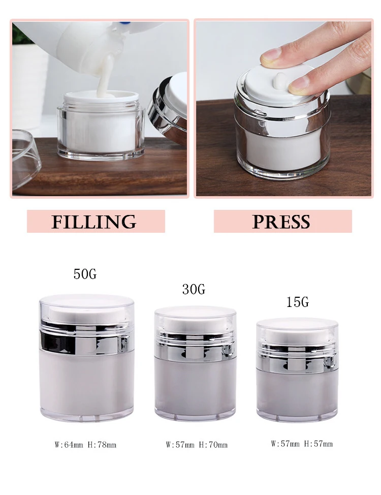 Luxury Skincare Packaging Custom 1oz 4oz 15ml 30ml 50ml Empty Airless