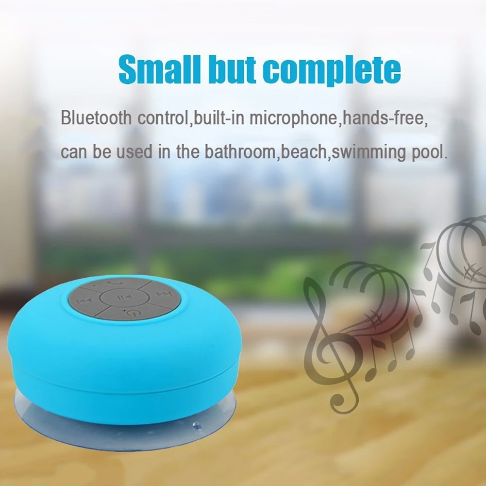 Popular Room Waterproof Mini Speaker Wireless Bluetooth Karaoke Player Portable Bathroom Suck Music Speaker - ANKUX.COM