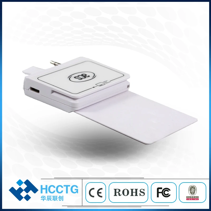 3.5 mm Audio Jack Mobile Track1 / 2 USB IC MPOS Chip Magnetic Card Reader ACR32