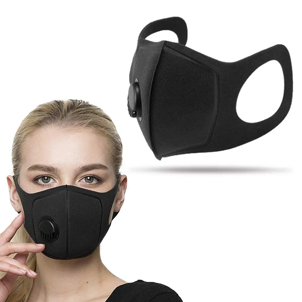 
Custom Logo Men And Women Anti-flying Froth Breathing Valve Circulation Anti-Air Pollution Protection Mouth And Nose Sponge 