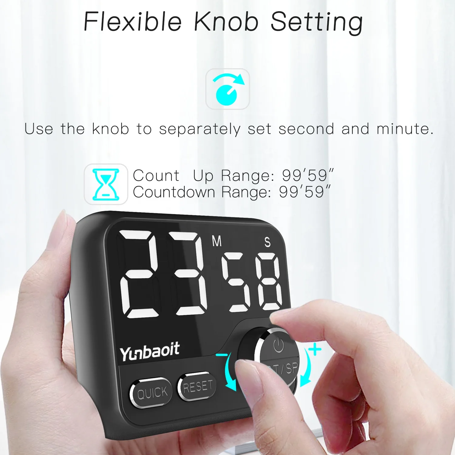 Hot Sale Battery Digital Countdown Timer Led Screen Kitchen Countdown