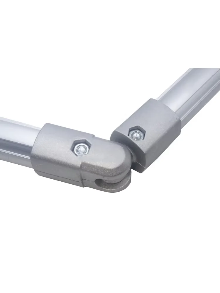 product 180 degree two end external connector 28mm third generation wire rod aluminum alloy 1000 series lean line rod profile-16