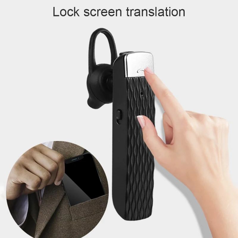 Wireless comfortable wear HiFi sound language translator earphones T2 for mobile sports - ANKUX.COM