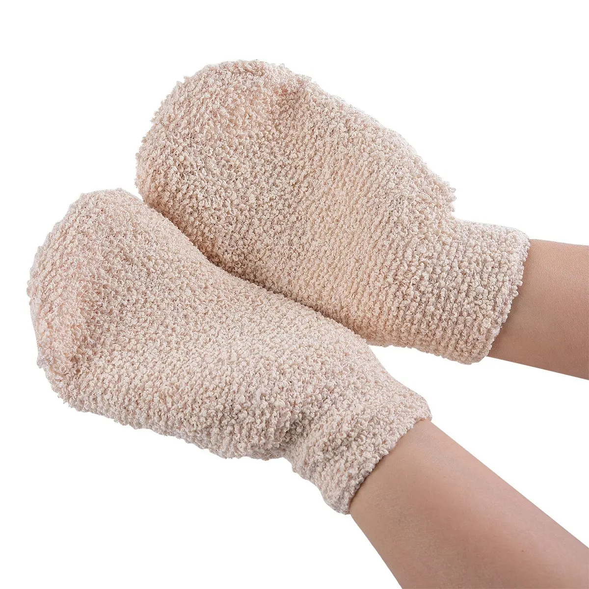 Natural Hemp Vegetable Fiber Bath Exfoliating Glove Scrubber Loofah