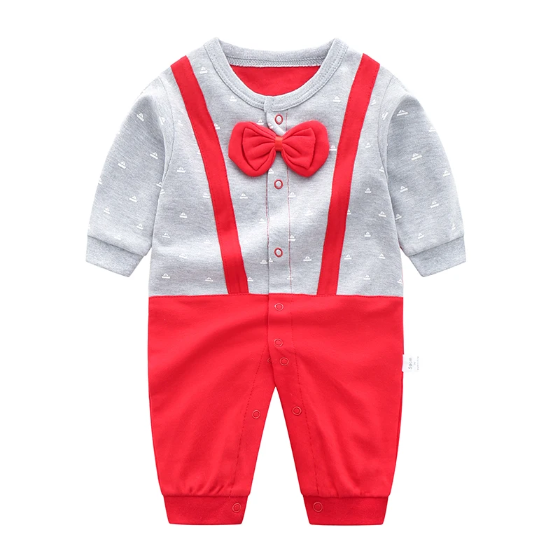 New Style Baby Clothes Set Cotton Long Sleeve Gentleman Newborn Baby