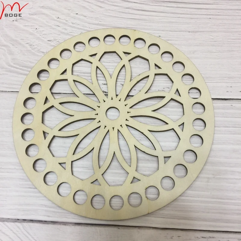 Crochet basket base knit top and bottom knitting accessories wood wooden decorative items suppliers