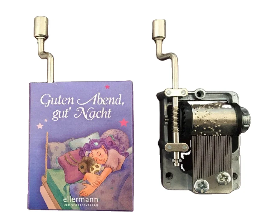 18note Hand Crank Musical Box Movement With Custom Songs Music Box