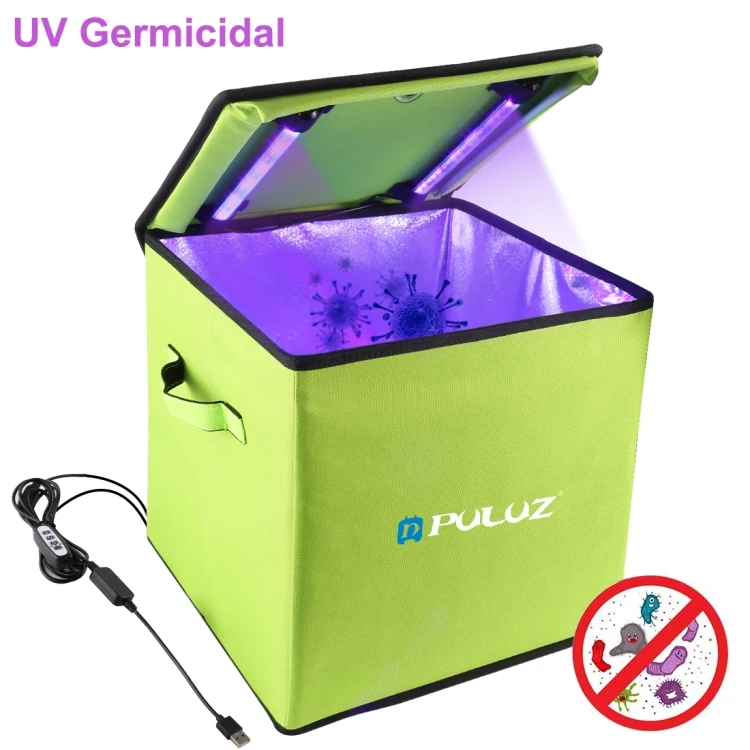 Cutie de cort de dezinfec?ie cu dimensiune personalizat? PULUZ 30 cm cu lumin? UV Sterilizator germicid Cutie de cort de dezinfec?ie logo personalizat Cutie de dezinfec?ie