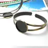 Unique Design Antique Bronze Cuff Bracelet With 20MM Round Bezel Design For Women