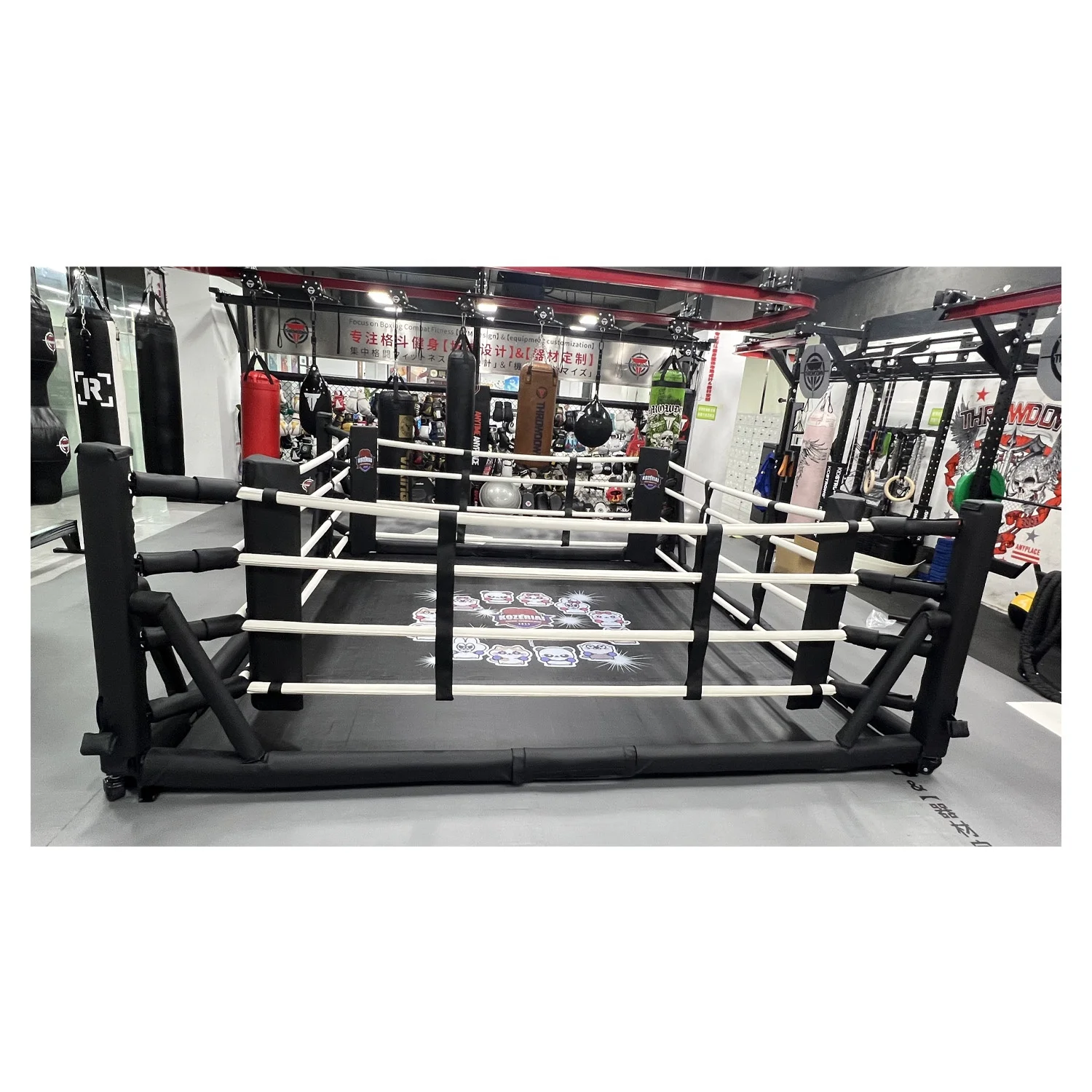 Evboxingfit Fold And Unfold In 1min To Save Space Folding Boxing Ring Collapsible Boxing Ring