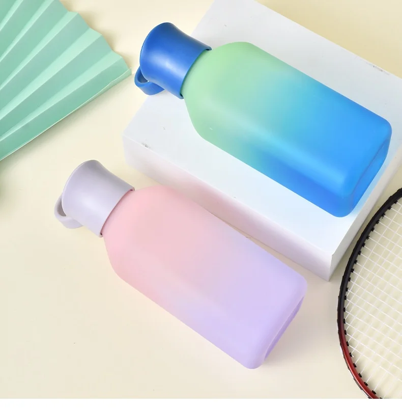 32oz Gradient Color Tritan PET Sports Water Bottle BPA-Free Modern Coated Direct Drinking Sports Water Bottle