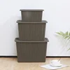 Chinese factory hot selling plastic home storage box container with lid