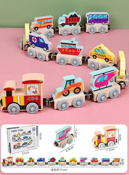 CPC Wooden Magnetic Small Train an Educational and Learning Toy for ...
