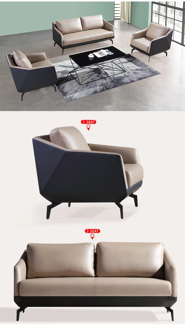 Pengpai Nice Design Office Furniture Set Modern 4 Seater Sofa