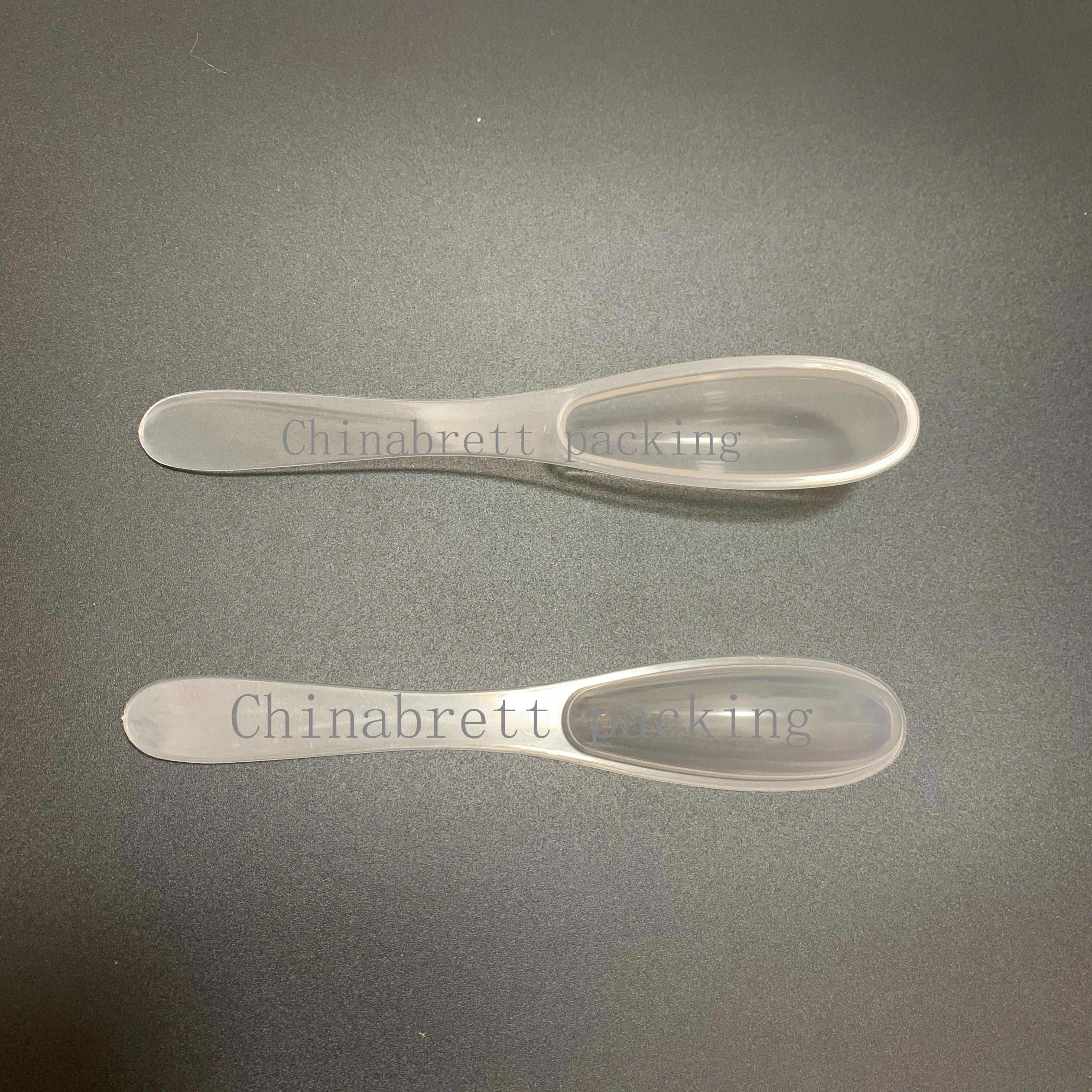 12g Plastic PP Transparent Flatware disposable 7g 10g 10ml Mini honey spoon with aluminum foil lid