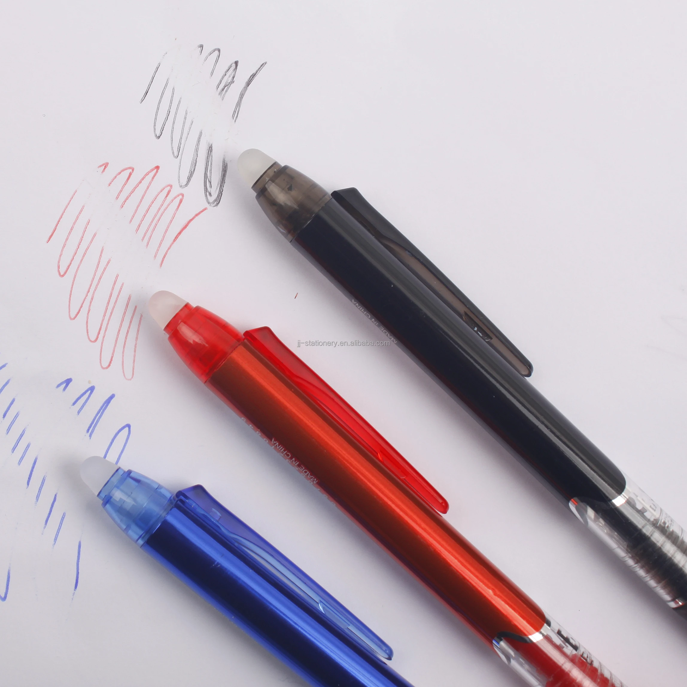 Stylo gel effaçable à encre lavable pour écriture et papeterie_voghion.com