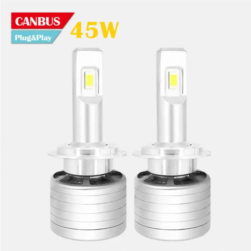 H7Led Headlight Bulb For Mk7 Luces Peugeot 307 Passat Vw Golf 7 208