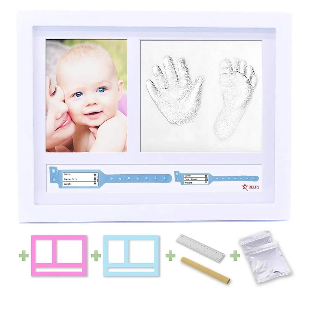 2019 Baby Handprint And Footprints Photo Frame Kit Hand And Foot