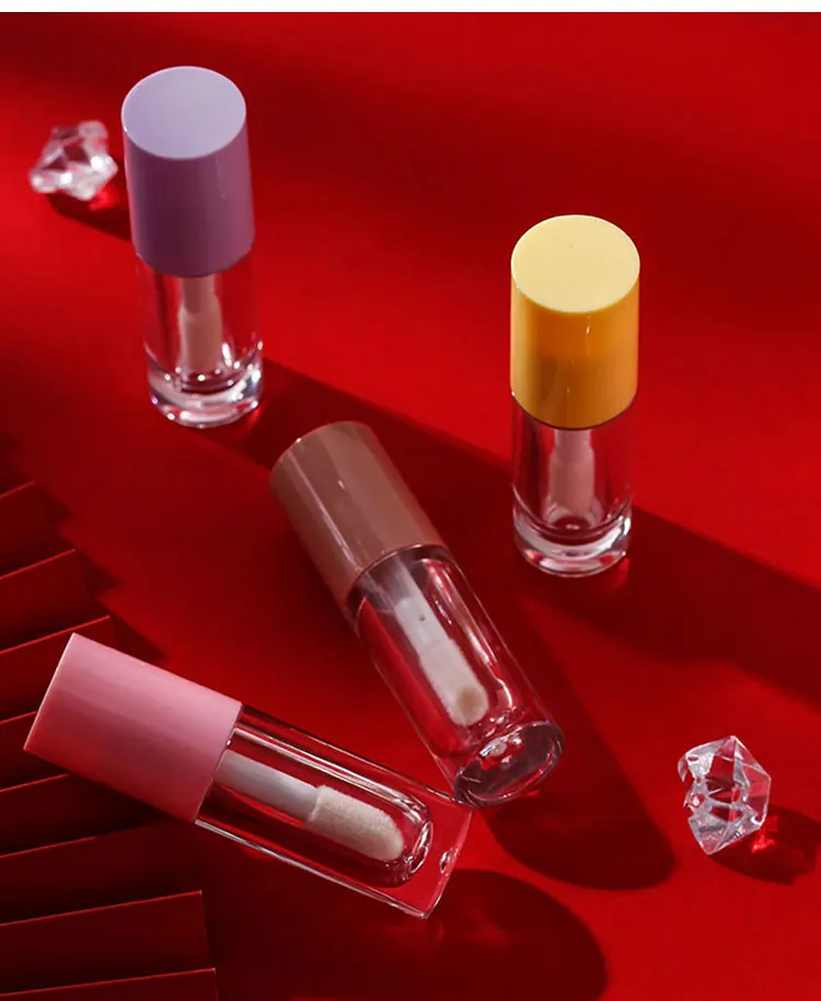 Empty Big Brush Lip Gloss Tubes Chubby,White Big Wand Lip Gloss Tubes