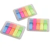 Wholesale Stationery Plastic Sticky Notes Neon Page Marker Pop Up Notes Kawaii