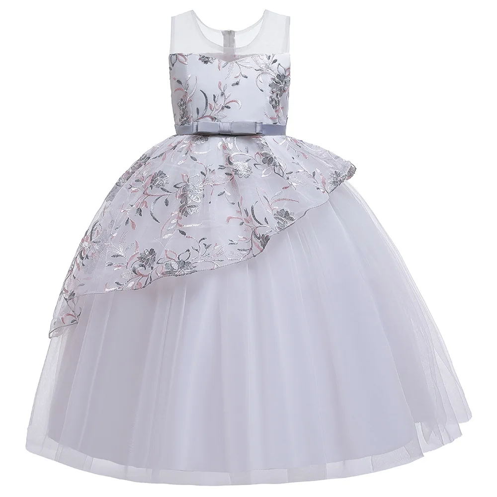 Customized Little Queen Flower Girl Dress Baby Party Clothing Kids