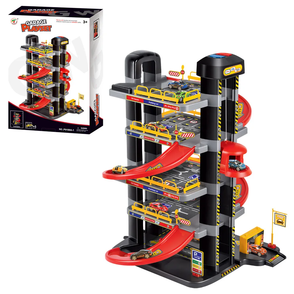 toy car garage with lift