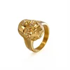 Punk Style Stainless Steel Rings Diamond-studded Tweed Men's Jewelry