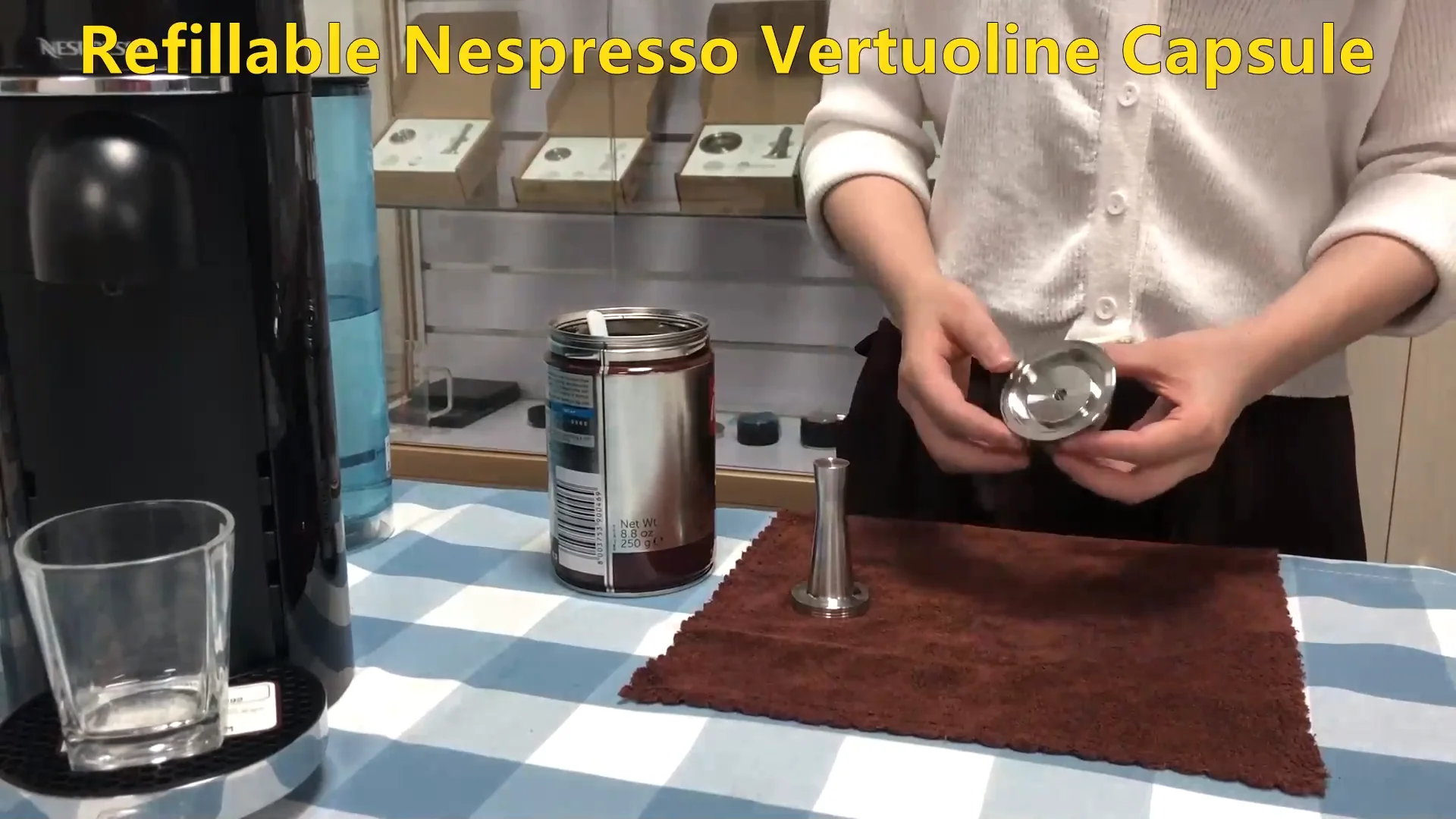 Vertuoline Coffee Pod Stainless Steel Reusable Nespresso Vertuo Capsule