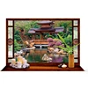 Attractive Chainese Beautiful Scenery Remove Glue Wall Hologram Stickers