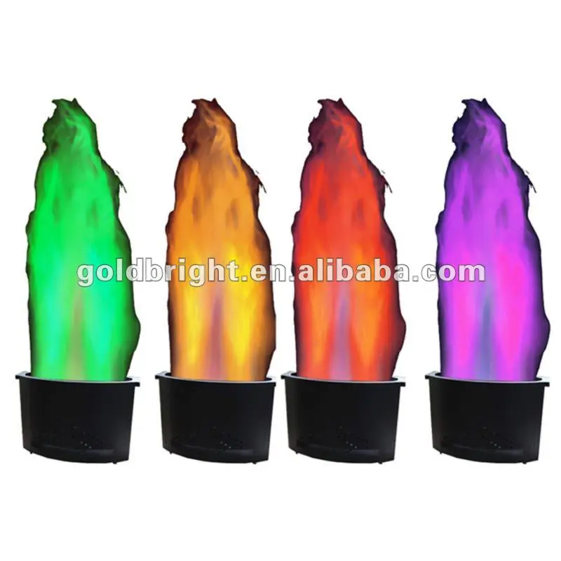 New 10mm Led Flame Disco Light/rgb Fire Effect Machine/1.8 M Silk Flame