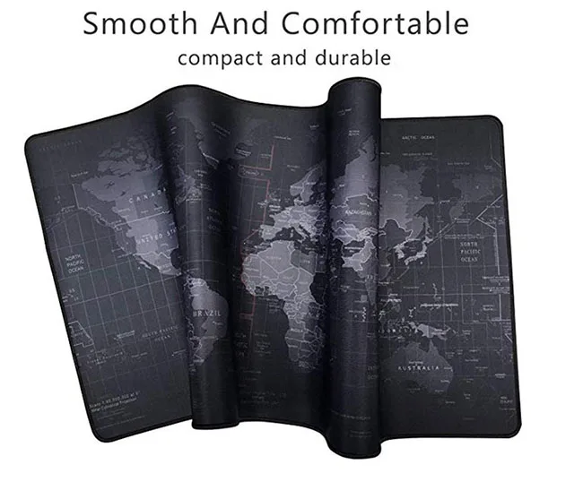Special Design Large Size World Map Pattern Rubber Gaming Mouse Pad Waterproof Mouse pad