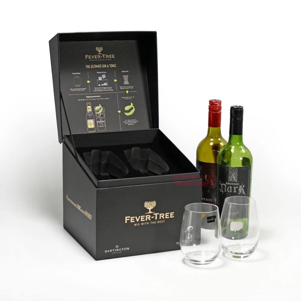 Customized High Quality Gin And Tonic Tri Bottles And Shot Glasses Packaging Gift Set Cubic Rigid Paper Box Buy Gin And Tonic Packaging Box Shot Glasses Packaging Box Shot Glasses Paper Box Product On