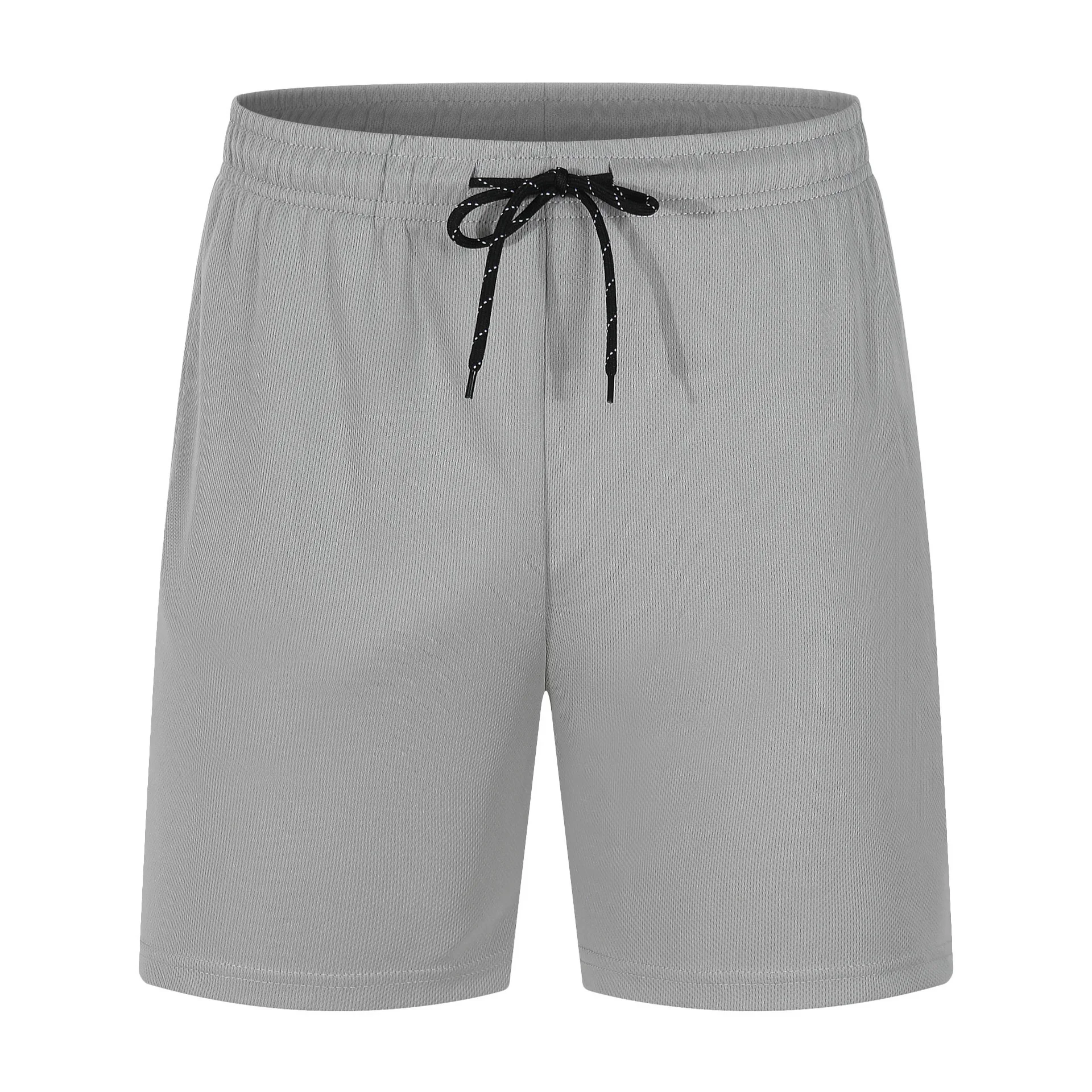 Schnelltrocknende Shorts für Herren in Volltonfarbe, reine Farbe, Strandmode, lässig, Sommer, Schwarz, Mann, Badeshorts, Großhandel581_voghion.com
