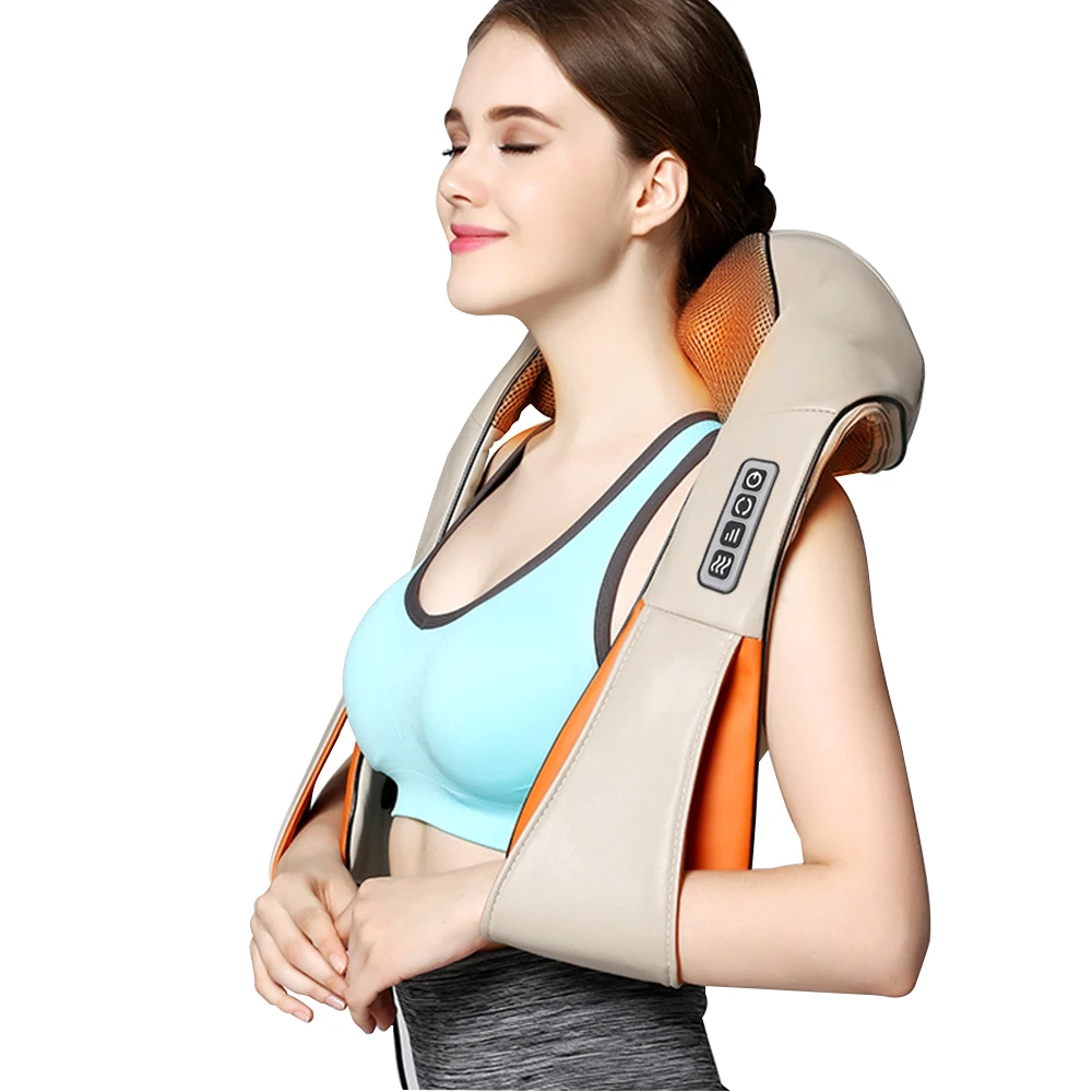 Dropshiping Luxury 3D 16 Button Relaxation Handheld Electric Neck Shoulder Shiatsu Massagerfor Back And Neck