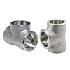 Densen customized Stainless Steel Threaded Equal Tee Forged,stainless steel tee