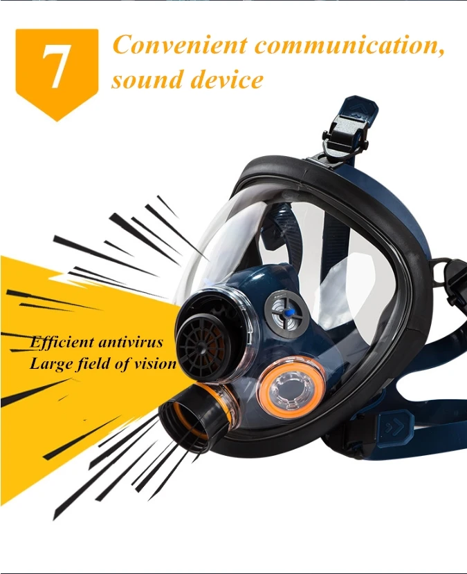 Ppe Plus Full Face Chlorine Tear Gas Mask Bong For Agriculture Spraying