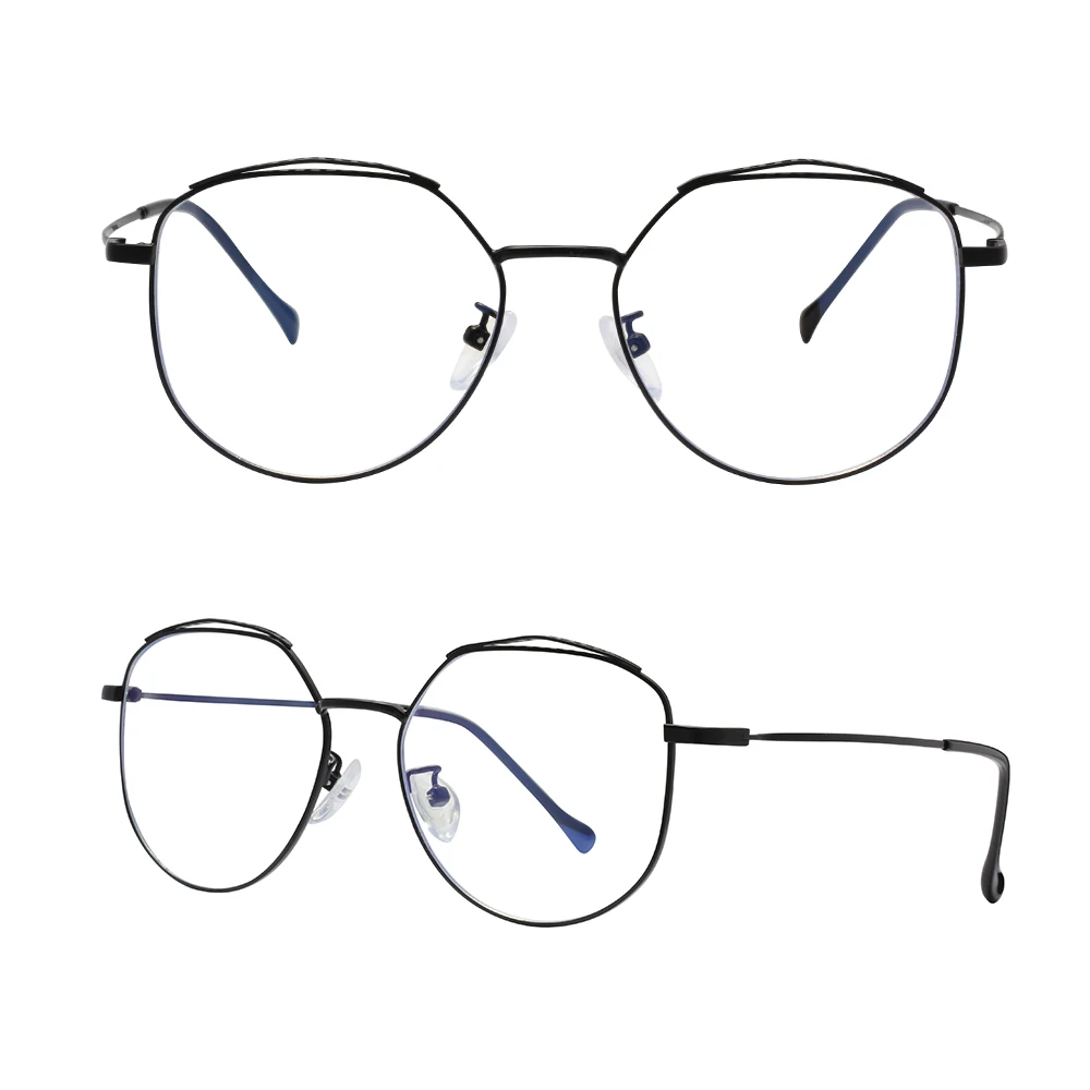 1902 New Design Metal Anti Blue Light Eyeglass Frame Block Blue Light Glass For Sale