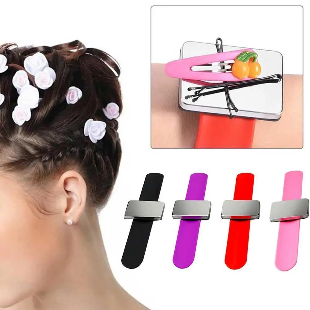 Wristband Silicone Bobby Pins Wrist Strap Bracelet To Hold