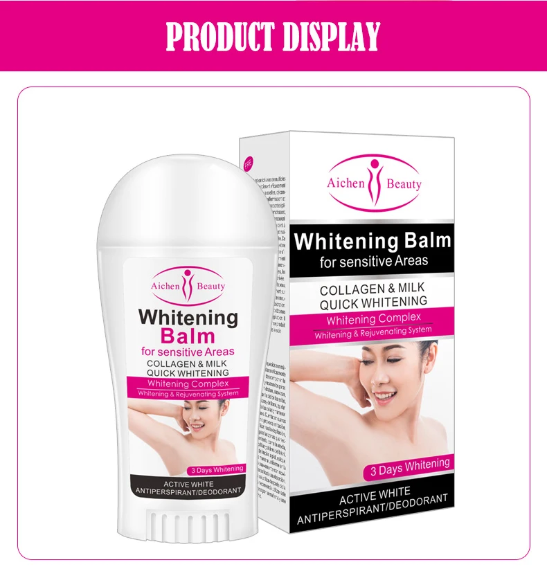 Aichun Beauty Armpit Between Legs Knees Private Parts Deodorant Stick Whitening Cream For All Skin Buy Whitening Balm For Sensitive Areas Collagen And Milk Beauty Whitening Cream Product On Alibaba Com