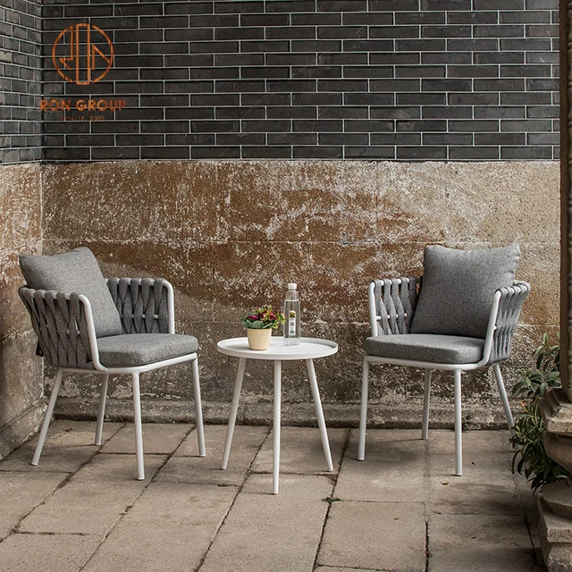 Coffee shop natural rattan comfortable rattan chair tables sets