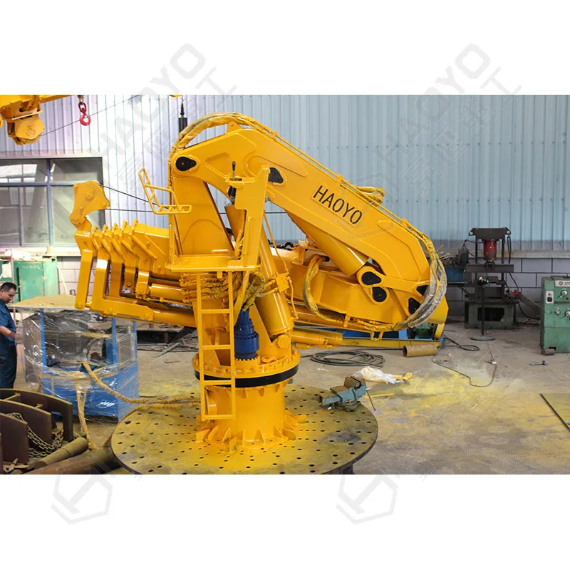 
1 ton marine ship deck small cargo mounted deck crane for sale 