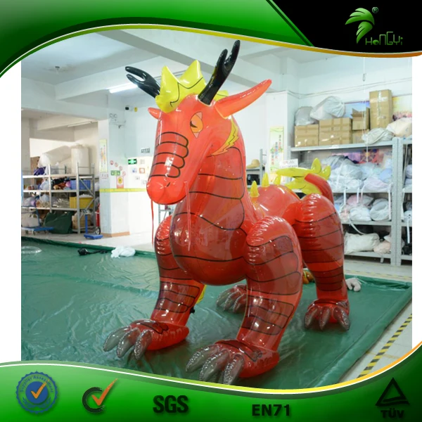 红衣中国龙充气透明性感龙与 sph
