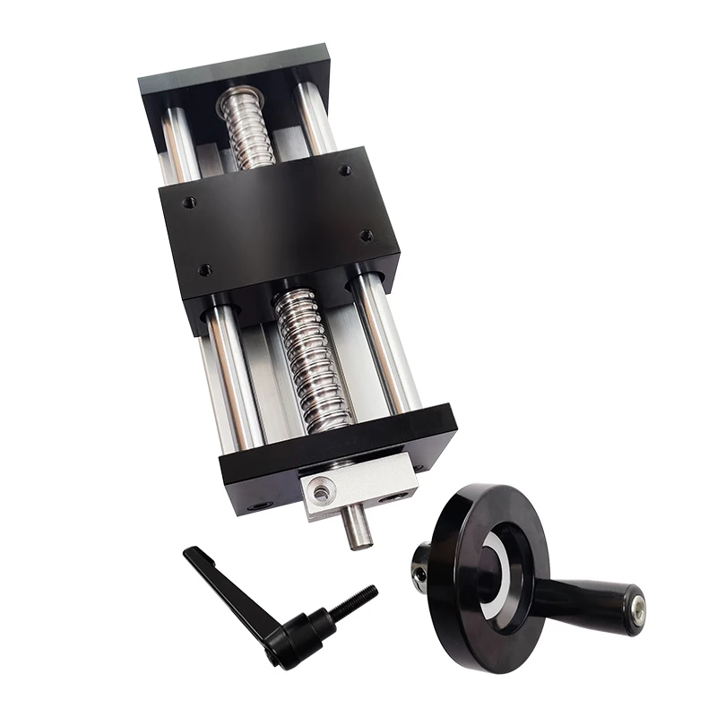 80mm Double Optical Axis Ball Screw Cross Module Linear Guide Rail ...
