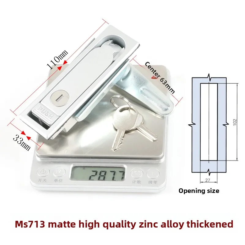 Outdoor Waterproof Fiber Optic Cable Junction Box Lock 6000 Series Telecom Lock Ms713-1 Custom Cutting for Decorations details