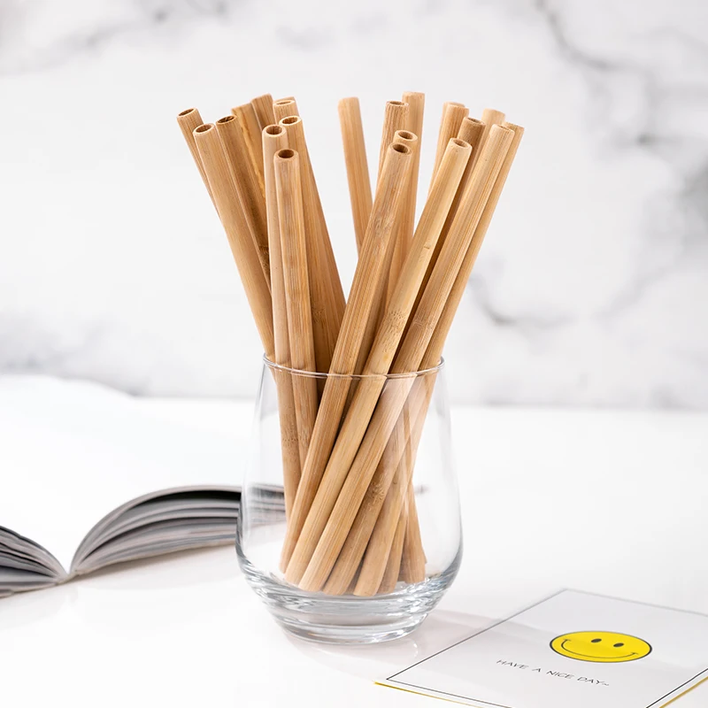 Plant Based Pla 100 Biodegradable Spoon Straws Compostable Eco