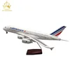 Resin Plane Model Led Voice-Control Scale Airbus A380 Air France 1:160 46Cm Air Plane Model