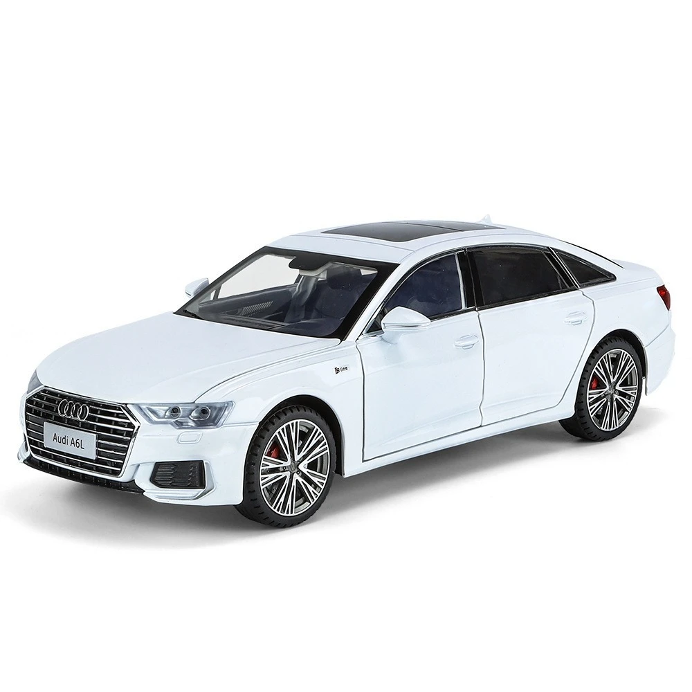 Wholesale Diecast 1:18 Aodi A6L Metal Car Mould Sound and Light