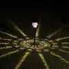 GIGALUMI 4 Pack Glass and Powder Coated Cast Aluminum Metal Solar Path Lights, High Lumen Output Easy No Wire Installation