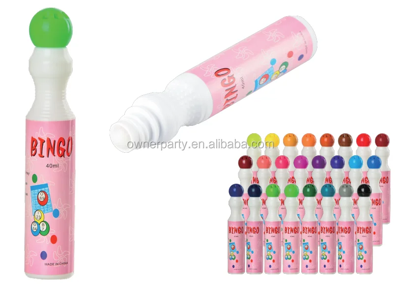 40ml Washable Dot Dabber Bingo Marker For Bingo Game Buy 6 Pack Dot