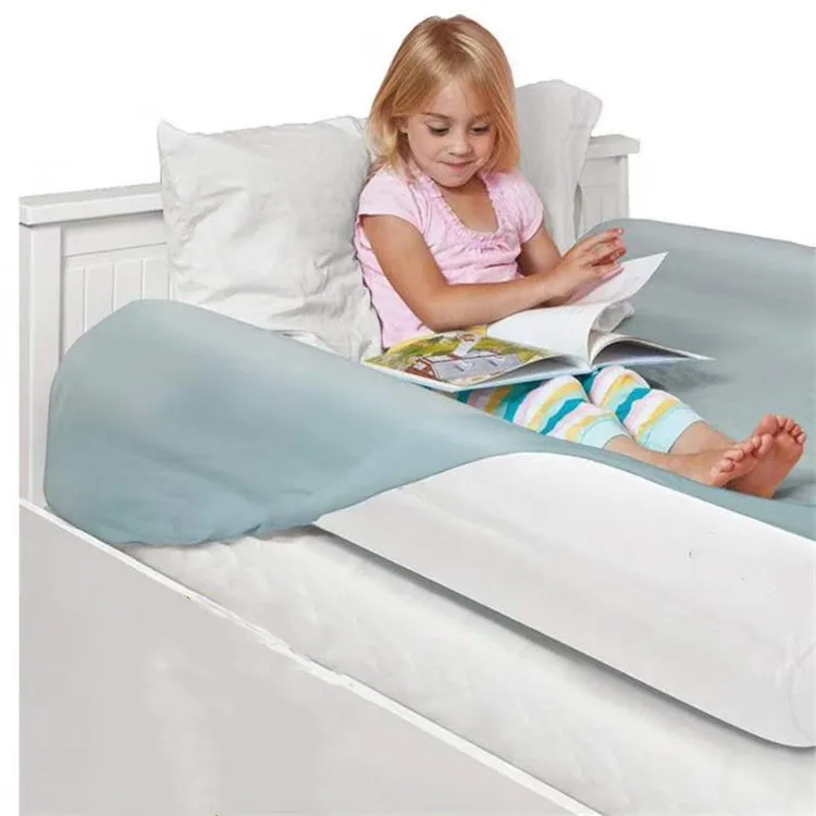 Pack 2 Portable Inflatable Bed Rail Baby Safety Folding Bed Rail For